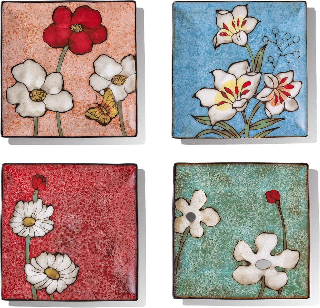 Porcelain Square Dessert Salad Pasta Plates 11 inches ceramic plates