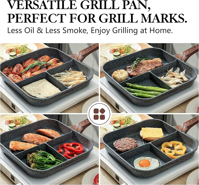 SENSARTE Nonstick Divided Grill Pan - Image 8