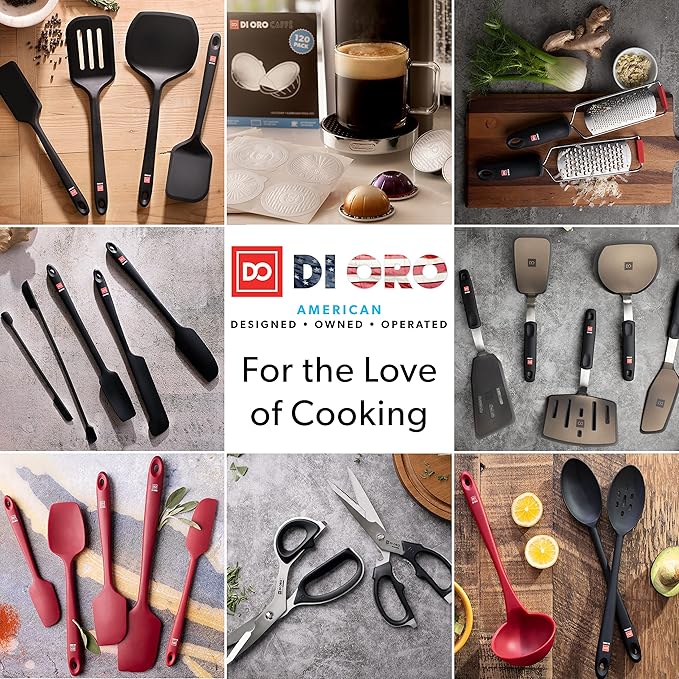 DI ORO Silicone Spoons for Cooking - Image 8