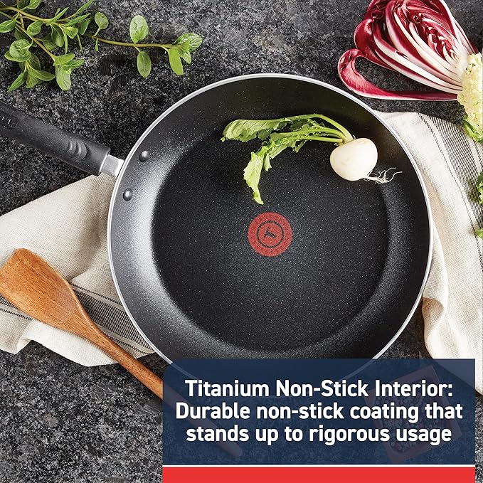 T-Fal Experience Nonstick Fry Pan 8 Inch, Induction Compatible, Oven Safe 400F - Image 2