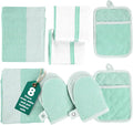 Casa Platino Potholders & Oven Mitts Heat Resistant, 8-Piece Mini Oven Mitt by CasaPlatino
