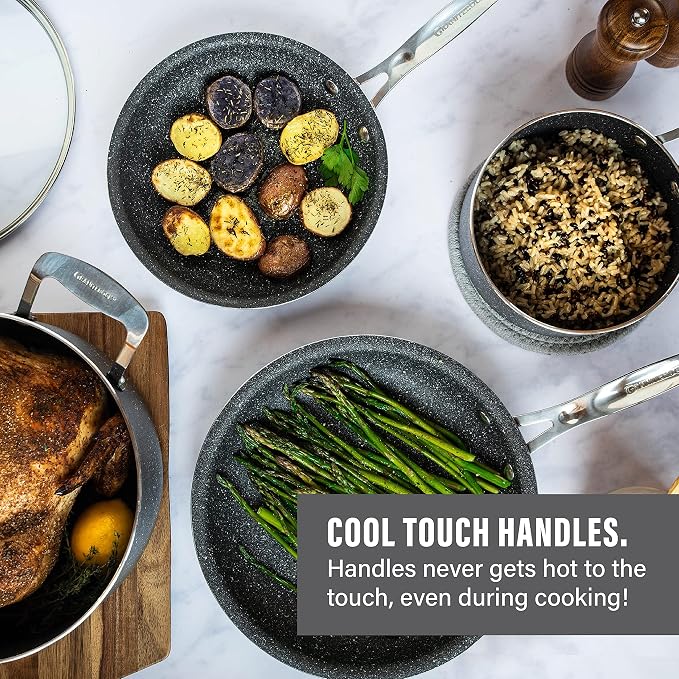 Granitestone 20 Pc Pots and Pans Set Nonstick Kitchen Cookware Set - Image 7