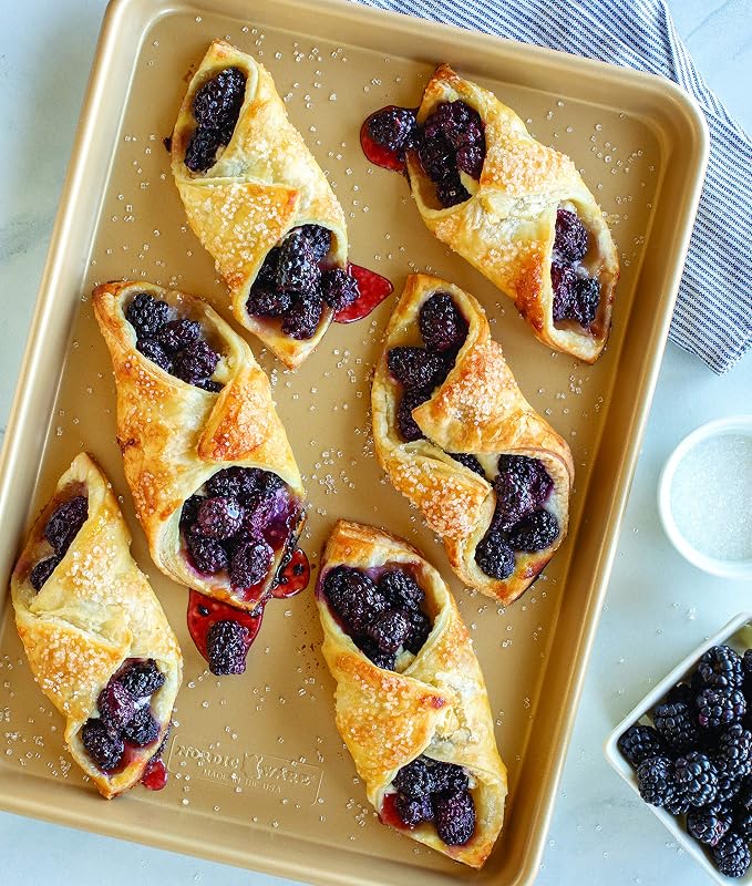 Nordic Ware Naturals Aluminum NonStick Jelly Roll Baking Sheet - Image 3