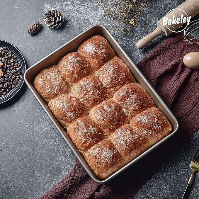 9 x 13 Inch Nonstick Rectangle Cake Pan, Deep Dish Loaf Pan - Image 3