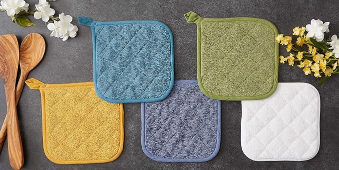 DII Basic Terry Collection Quilted 100% Cotton, Honey Gold, 3 Piece - Image 6