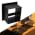 DIBTSA Espresso Coffee Ground Knock Box Chute, Built-in Desktop Waste