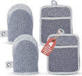Casa Platino Silicone Oven Mitts & Potholders, 4-Piece – Pot Holders by CasaPlatino