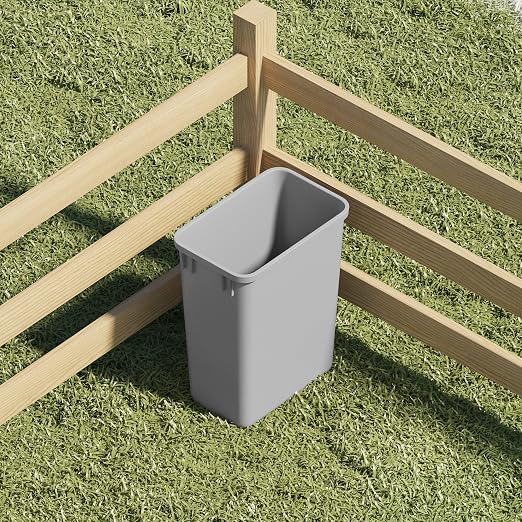 Dowell 10 Pack 35Qt Wastebasket Trash Container, - Image 2