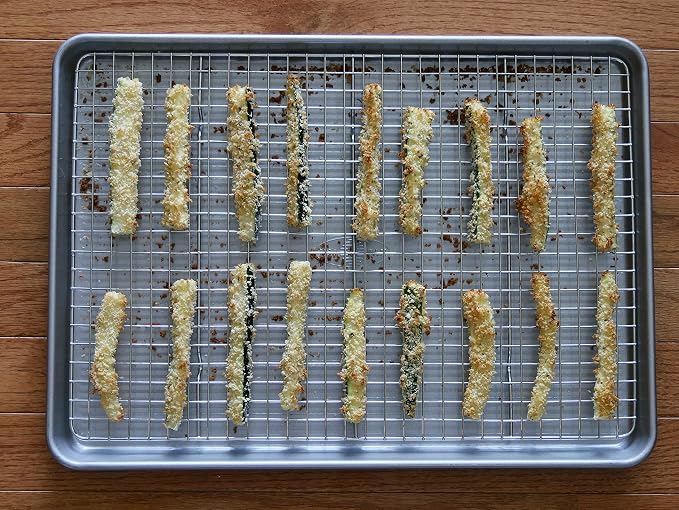 USA Pan Oven Safe Jelly Roll Cooling Rack, Nonstick Stainless Steel - Image 5