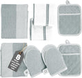 Casa Platino 8-Piece Mini Oven Mitt & Pot Holder Set – 500°F Heat Resistant by CasaPlatino