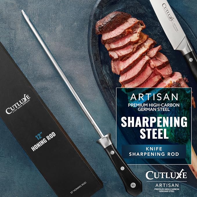 Cutluxe Honing Rod, Sharpening Steel - Image 2
