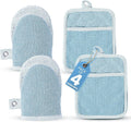 Casa Platino BBQ Gloves & Potholders Set, Holder by CasaPlatino