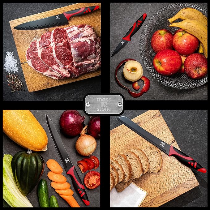 Moss & Stone 7-Piece Kitchen Knife Set - Image 3