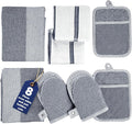 Casa Platino Mini Oven Mitts Set, 8-Piece – 500°F Heat Resistant Silicone Oven by CasaPlatino