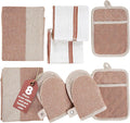 Casa Platino Potholders for Kitchens, 8-Piece – 500°F Heat Resistant Oven Mitts by CasaPlatino