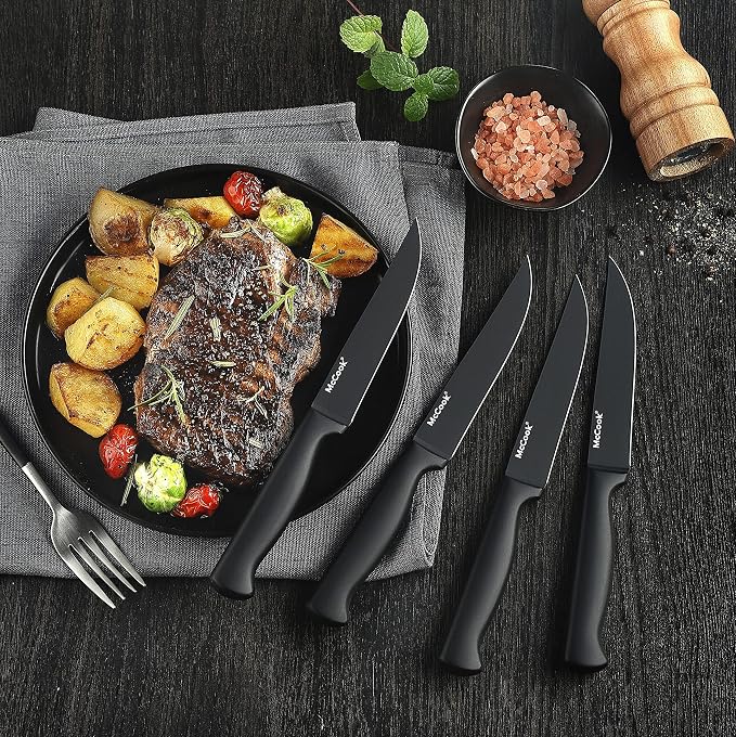 McCook® Knife Sets, German Stainless Steel Knife Block Sets - Image 4