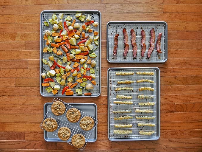 USA Pan Oven Safe Jelly Roll Cooling Rack, Nonstick Stainless Steel - Image 6