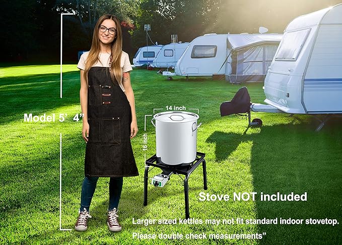 CONCORD 42 QT Stainless Steel Stock Pot w/Basket. Heavy Kettle. Cookware - Image 5