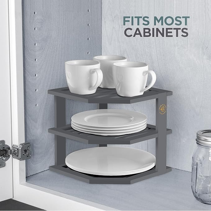 Bambüsi Plate Organizer for Cabinet - Image 6