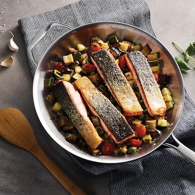 Tramontina Signature Tri-Ply Clad Stainless Steel 12-Inch Large Frying Pan - Image 4